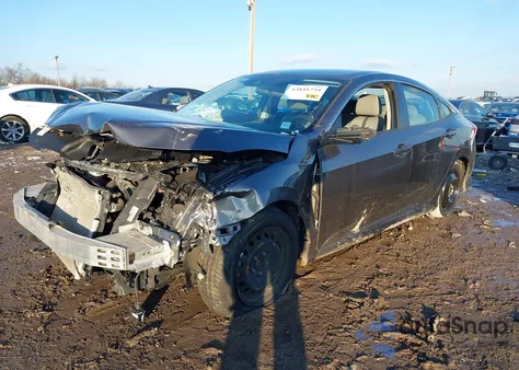 2020 Honda Civic Lx из США, поврежденный, VIN 2HGFC2F62LH599428